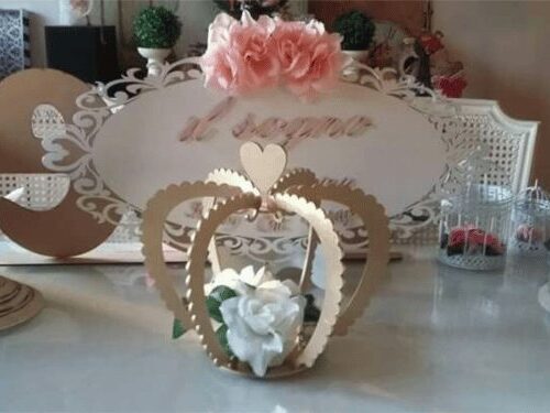 Centro de Mesa Corona Decorativo