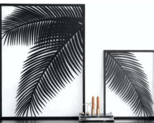 Dúo de Cuadros Decorativos "Palmeras"