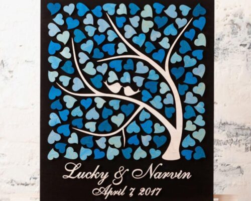 Cuadro Decorativo "Árbol de Corazones"