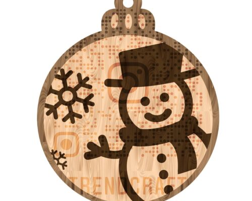 Esfera grabada de Muñeco de Nieve