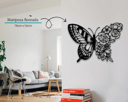 Mariposa Colorida en Flor