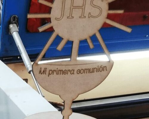 Centro de mesa para Primera Comunión