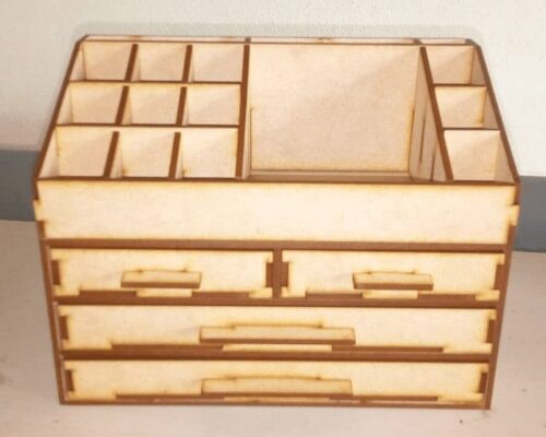 Organizador compacto de 4 cajones