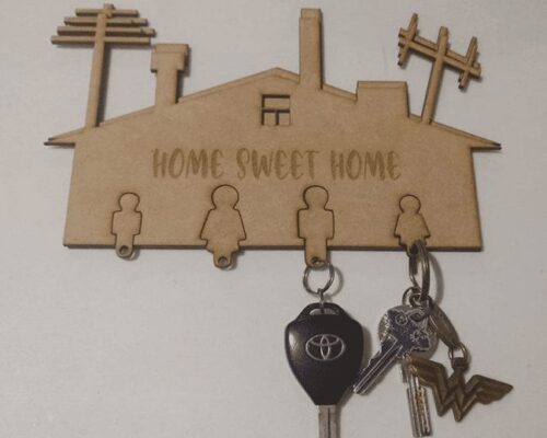 Casa para llaves decorativa