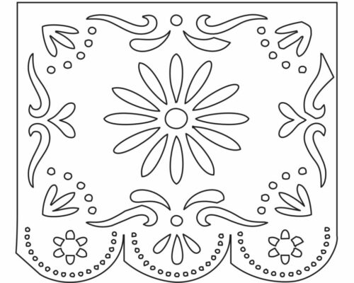 Papel Picado de Flores: Decoración Colorida y Tradicional
