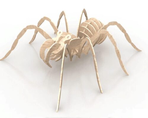 Araña 3D armable: manualidades creativas