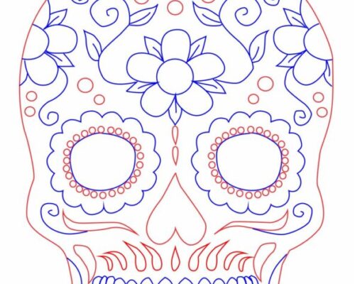 Esfera de Calavera Decorativa