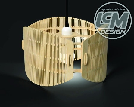 Lámpara Curva de Techo Moderna