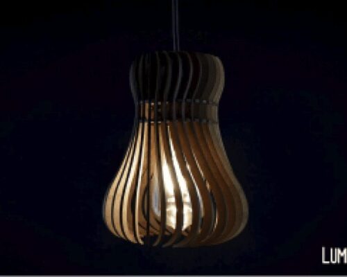 Lámpara Curvilínea: Diseño Moderno y Elegante