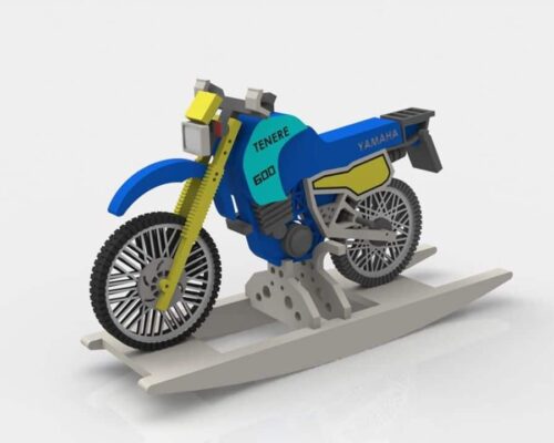 Modelo 3D de Motocicleta