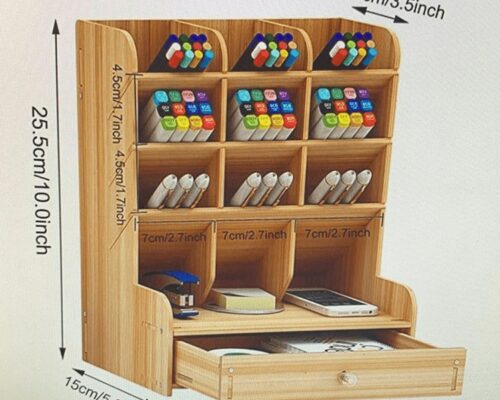 Organizador de Escritorio con 9 Compartimentos