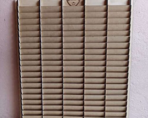 Estante organizador para 100 tarjetas